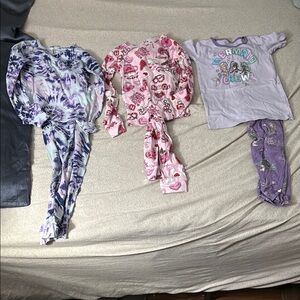 Kids Pajamas Set - Purple, Pink, and Lavender